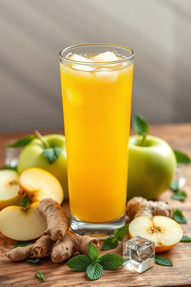 apple ginger flavored beverage