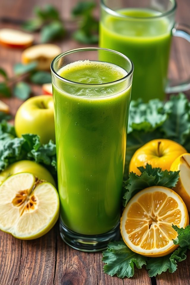 apple kale detox drink