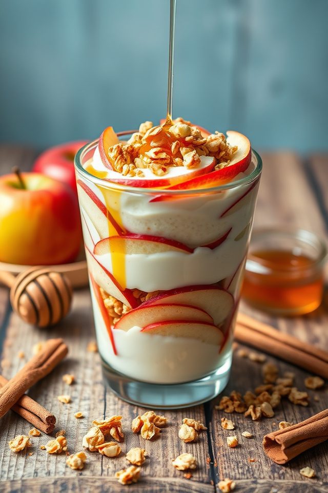 apple yogurt granola parfait