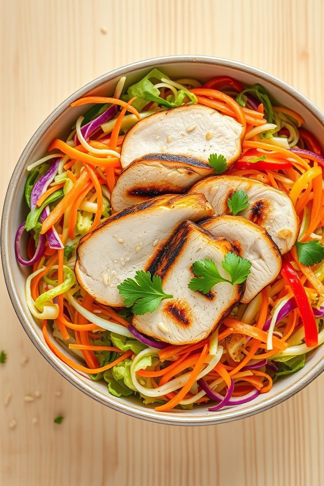 asian cabbage chicken salad