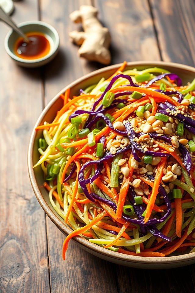 asian inspired cabbage salad