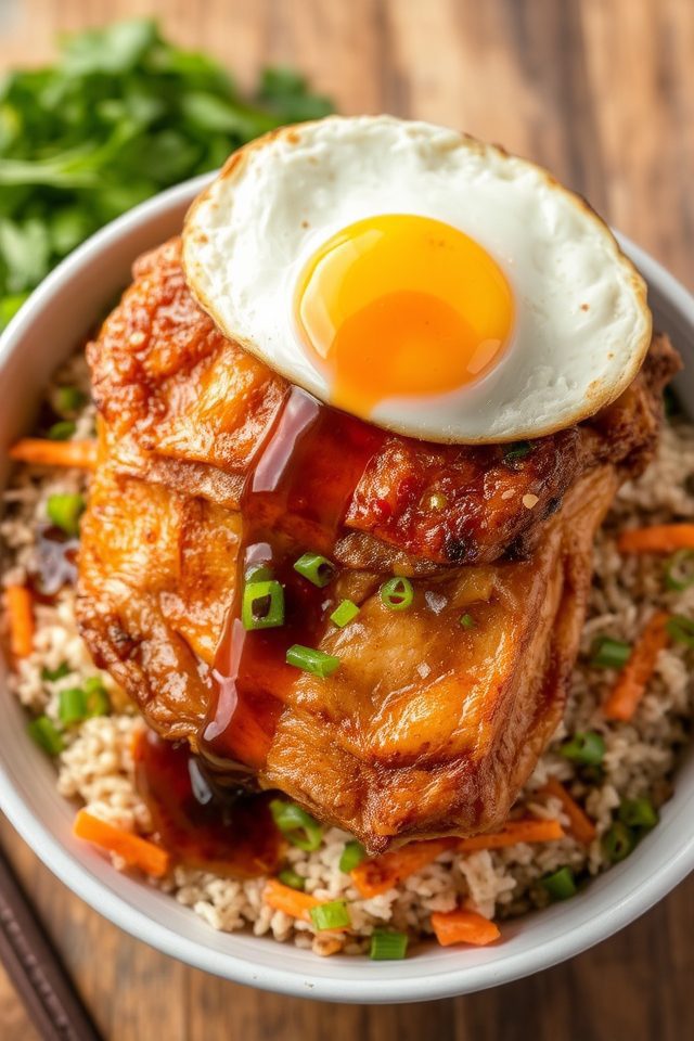 asian inspired chicken dinner