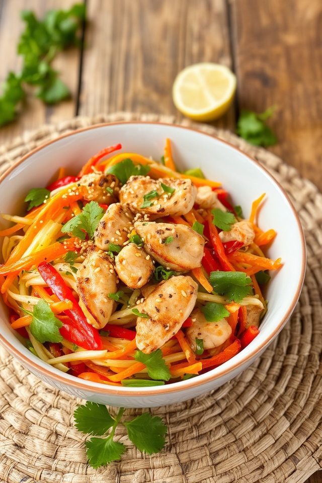 asian inspired chicken dish