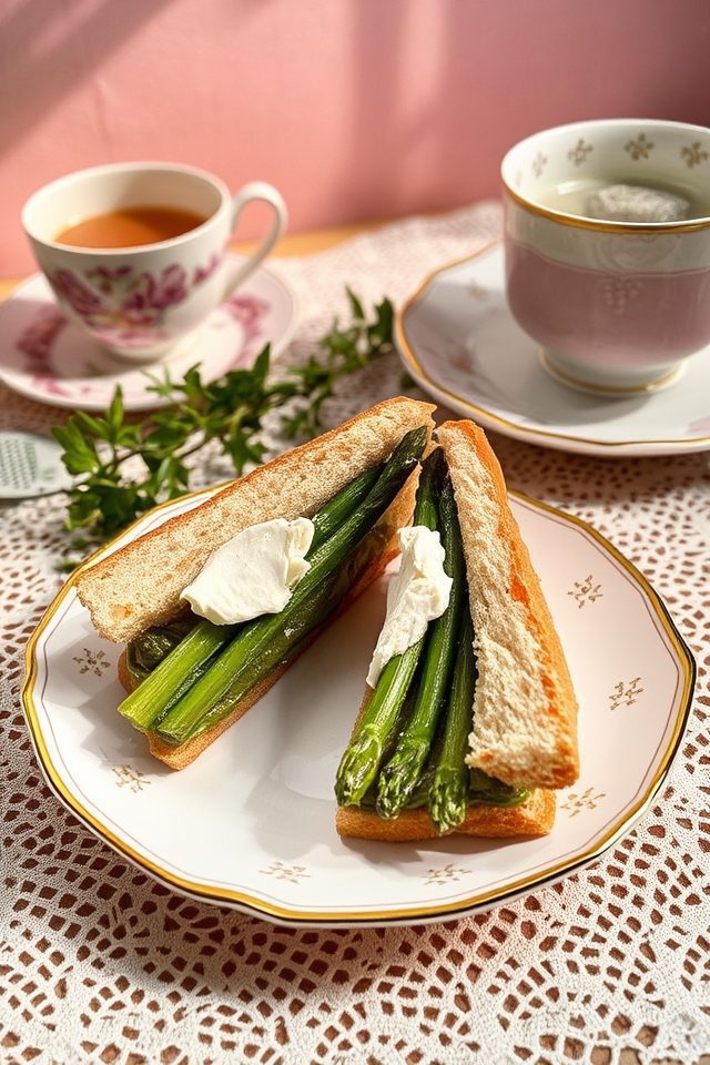asparagus and goat cheese