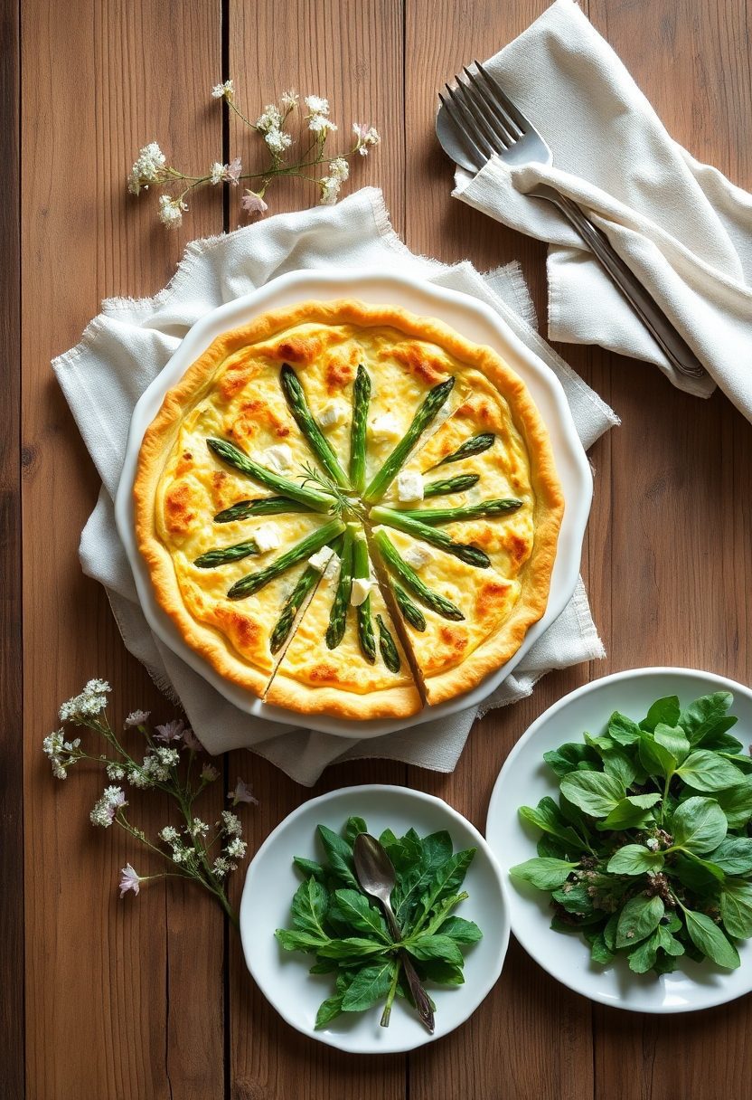 asparagus goat cheese quiche