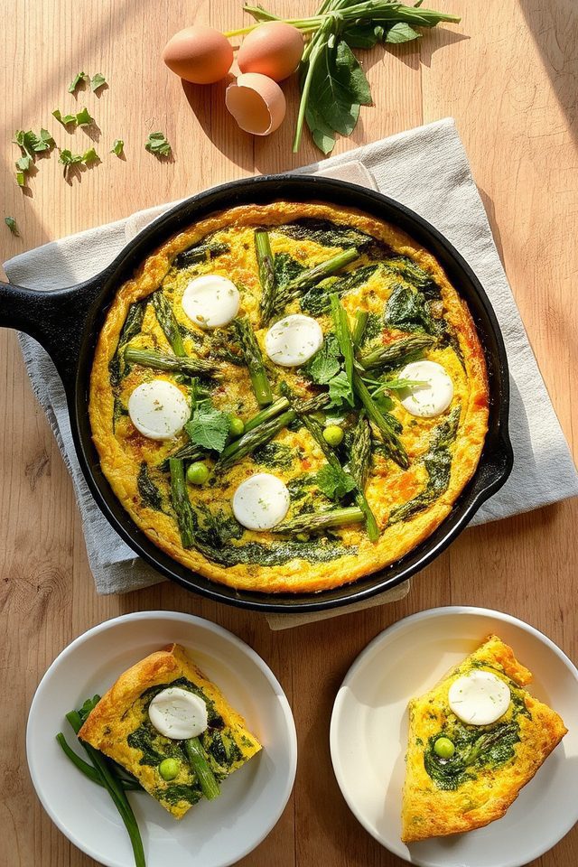 asparagus peas goat cheese