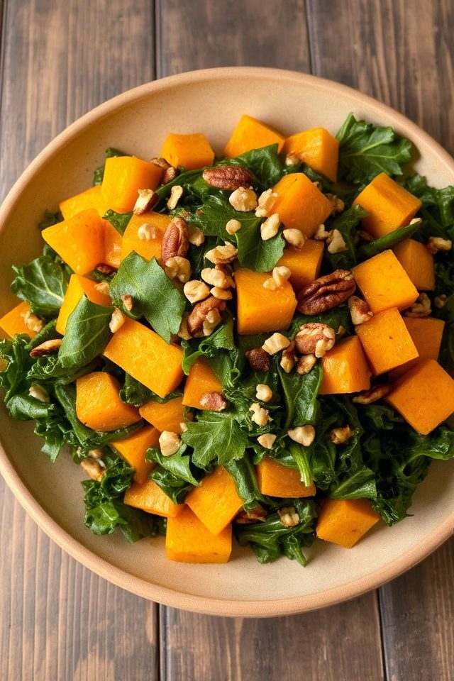 autumn nutritious kale salad