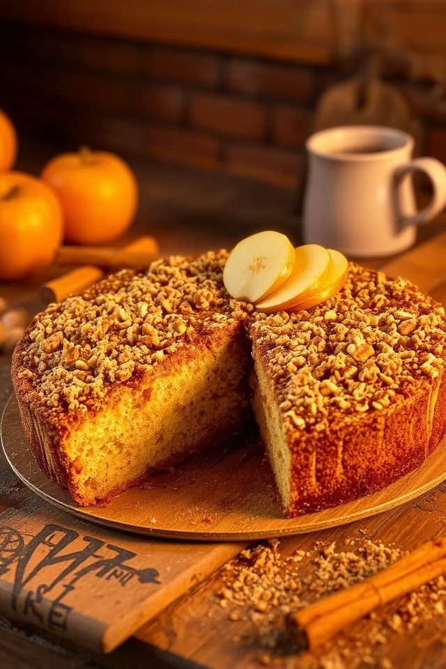 autumn spiced apple cake