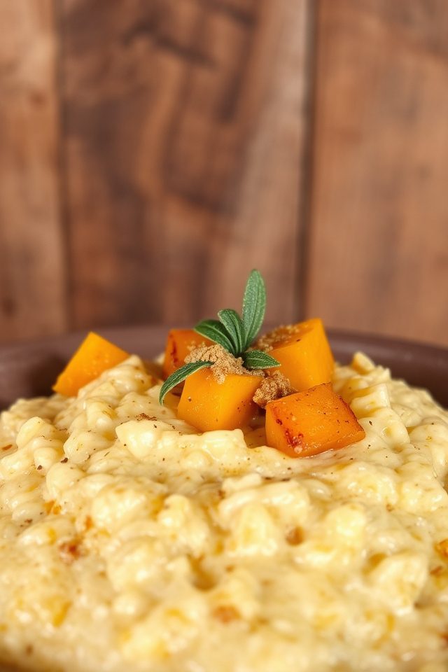 autumn squash sage risotto