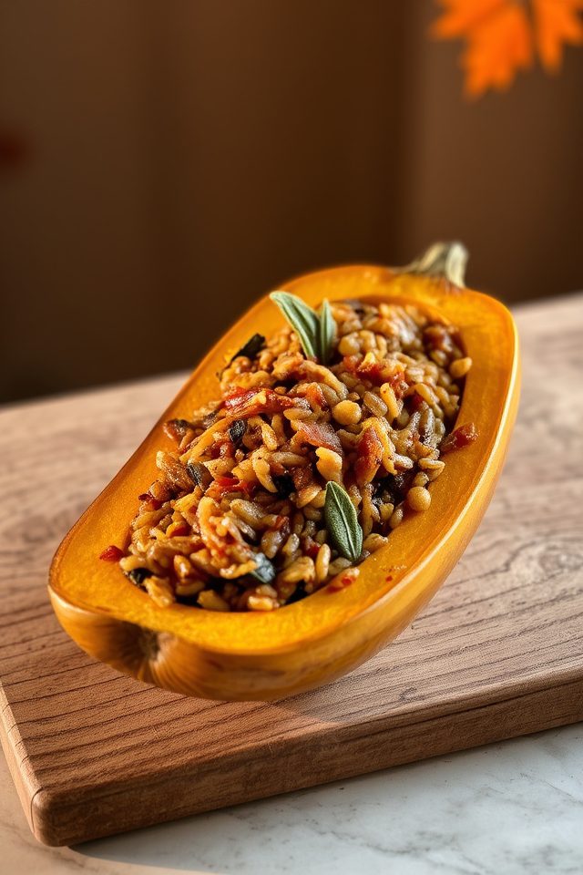 autumn wild rice dish