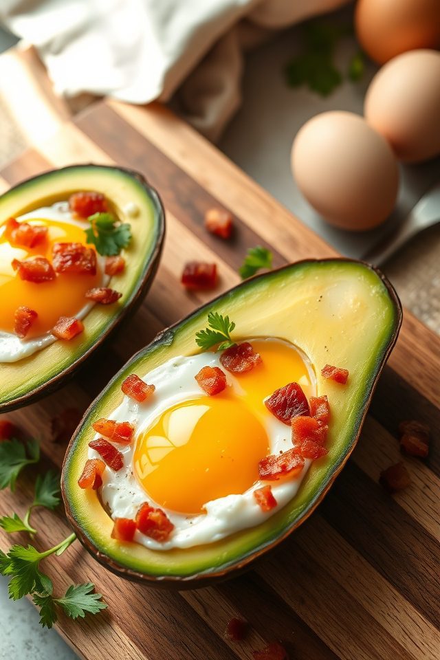 avocado bacon breakfast cups