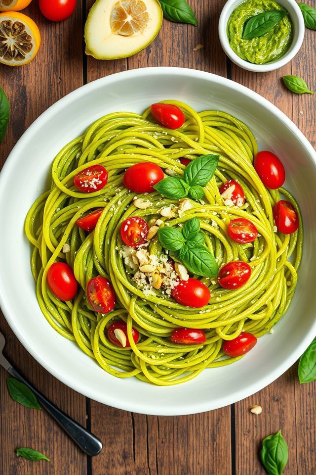 avocado based creamy pasta