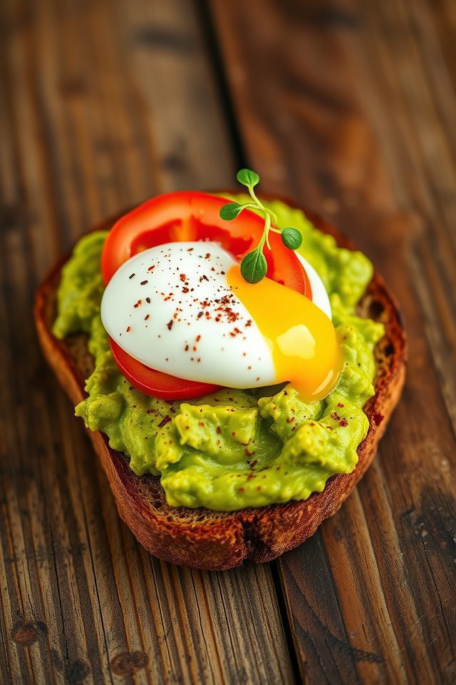 avocado on whole grain