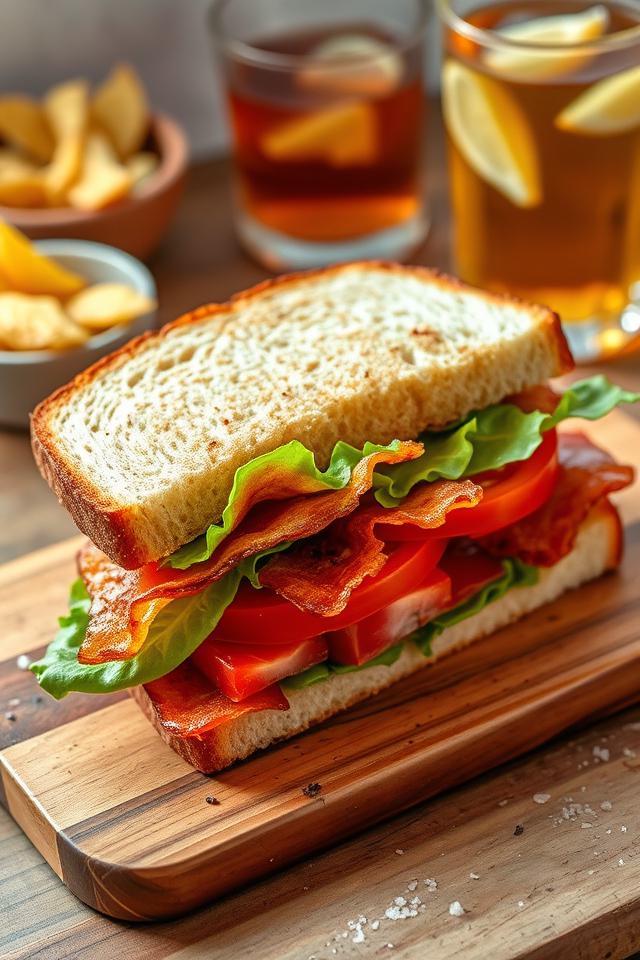 bacon lettuce tomato sandwich