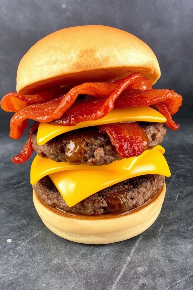 baconator rich savory burger