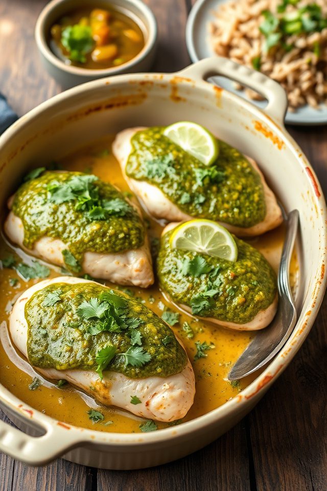 baked chicken with salsa