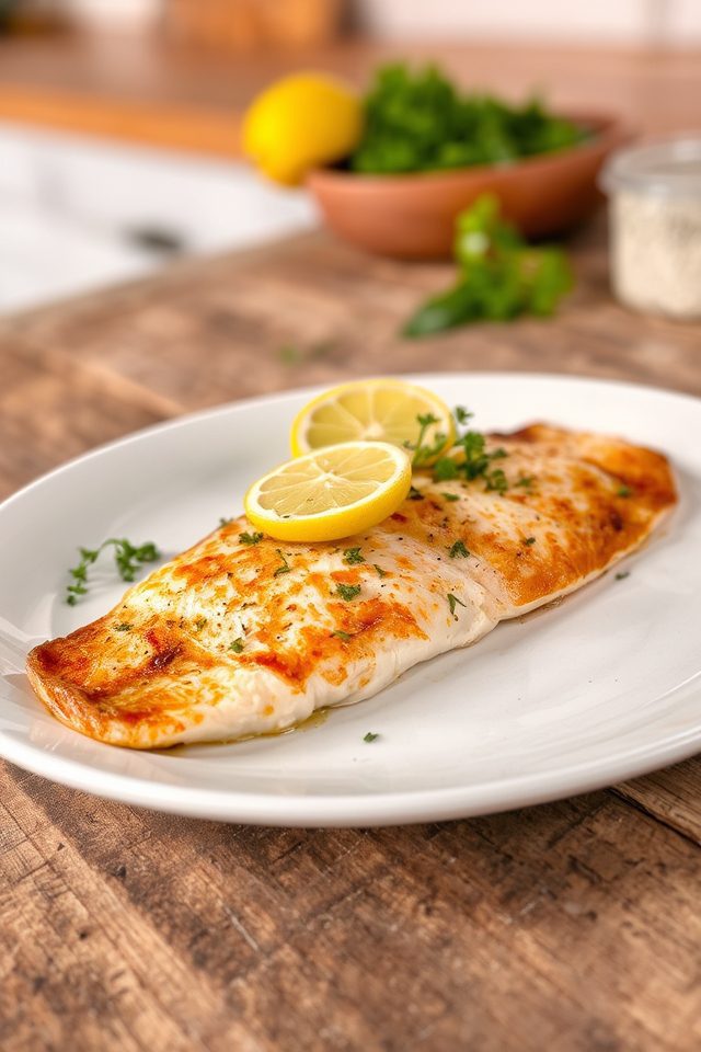 baked fish with herbs