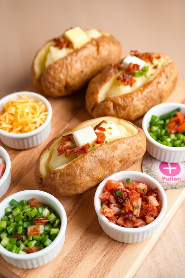 baked potato bar meal