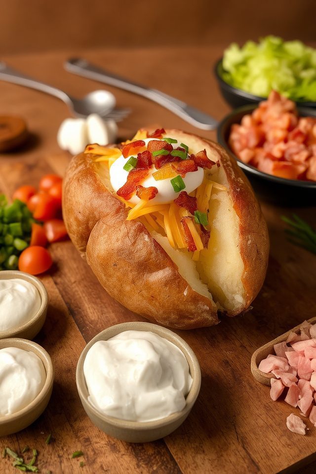 baked potato creamy topping