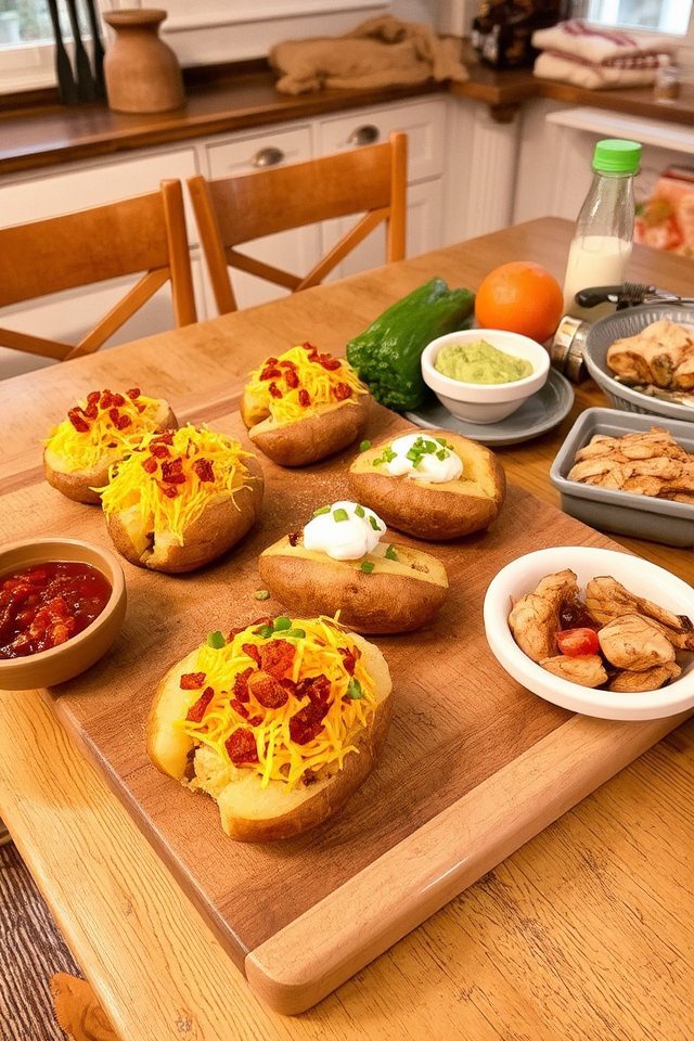 baked potato topping bar