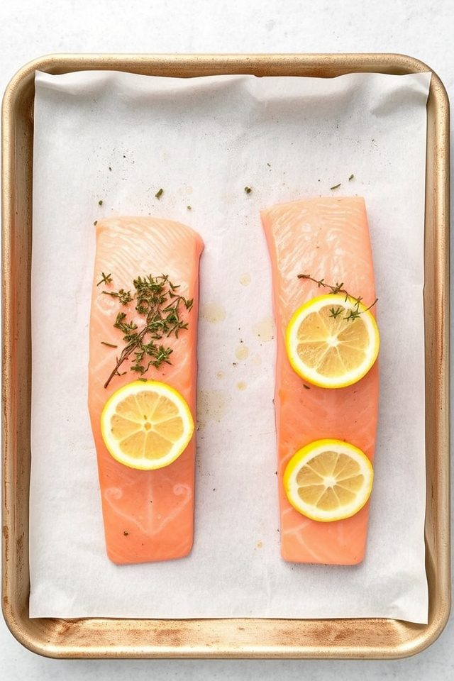baked salmon with lemons