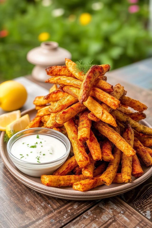 baked zucchini as fries