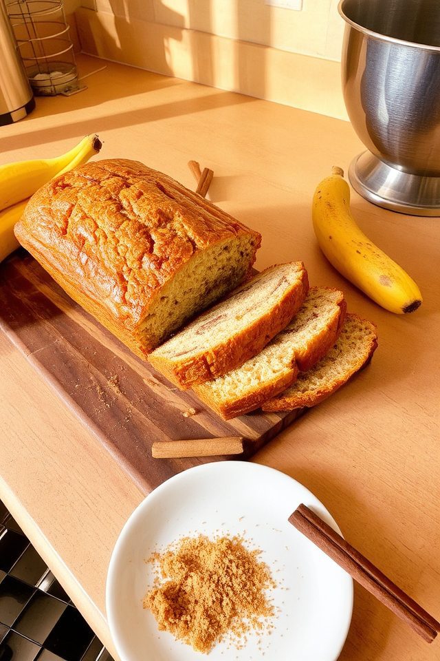 banana bread is delicious