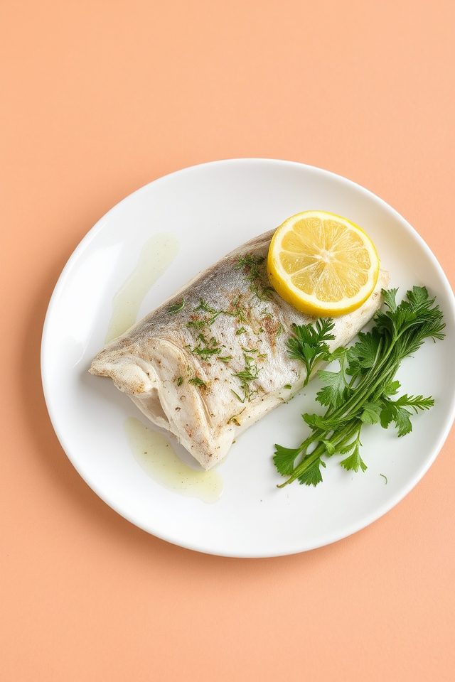 barramundi baked with lemon