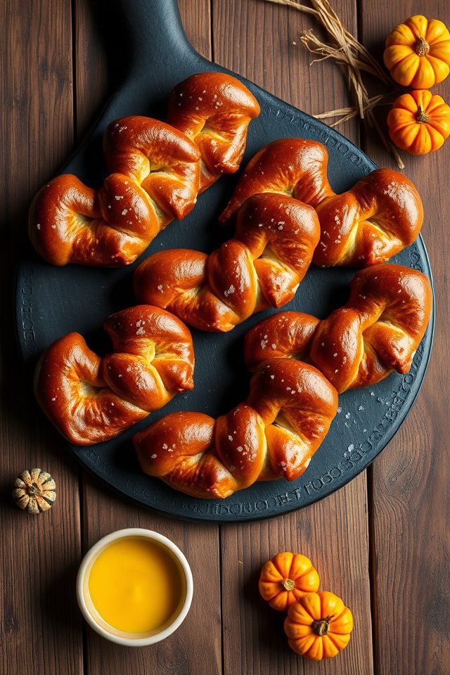 bat shaped soft pretzels