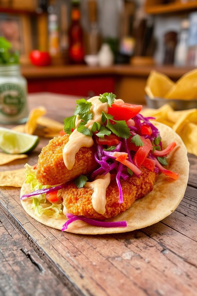 battered fish taco delight