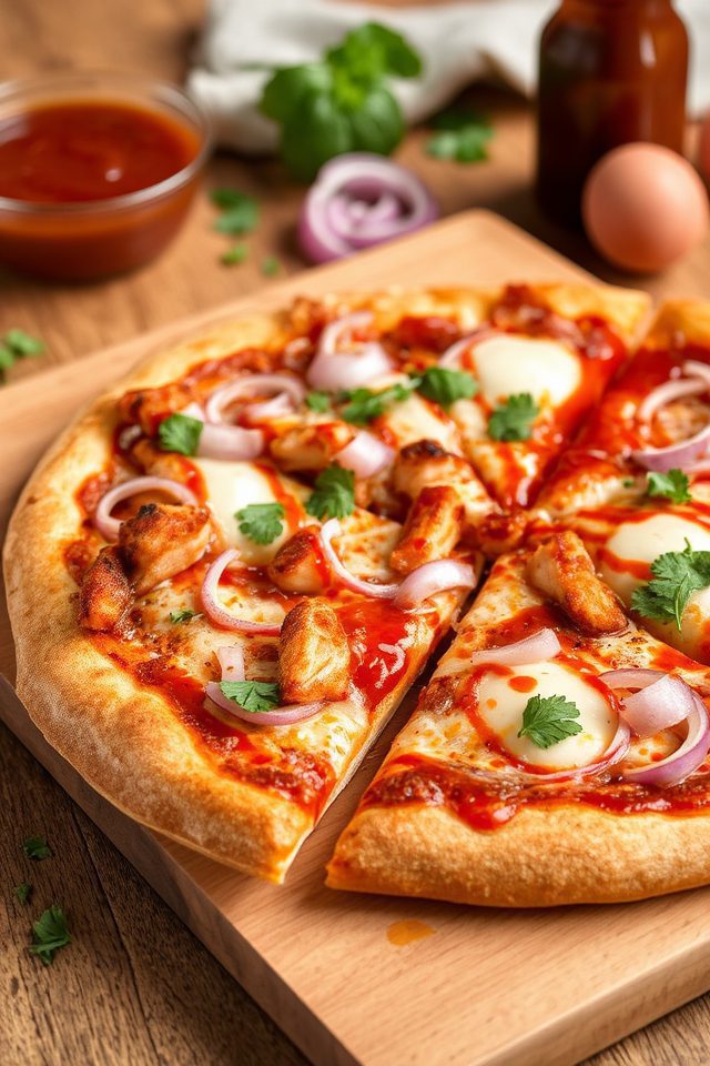 bbq chicken pizza delight