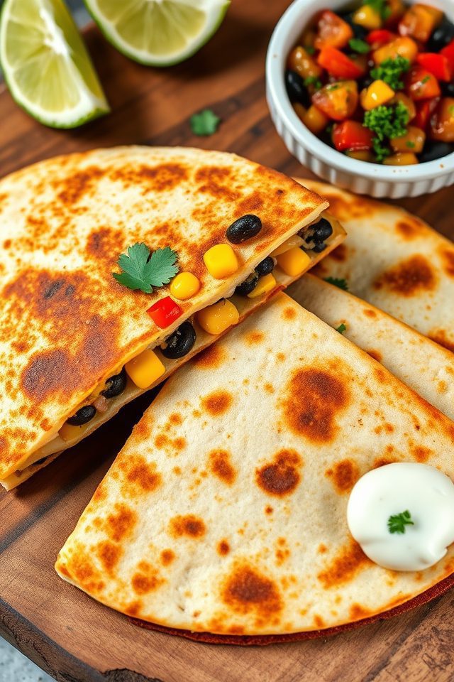 beans corn cheesy tortillas