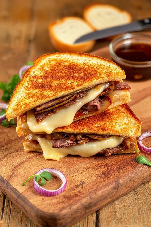beef and onion sandwiches