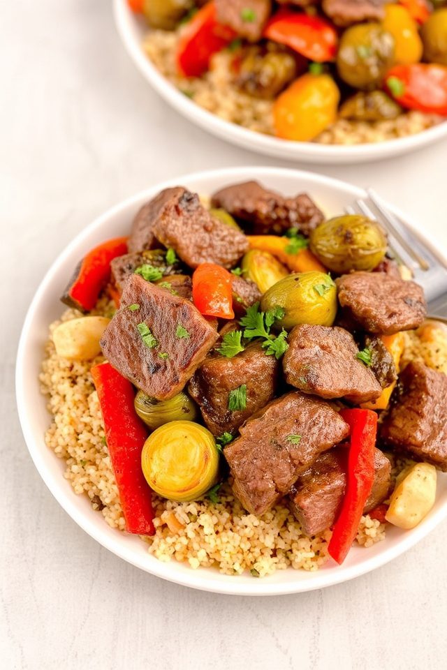 beef and vegetable dish