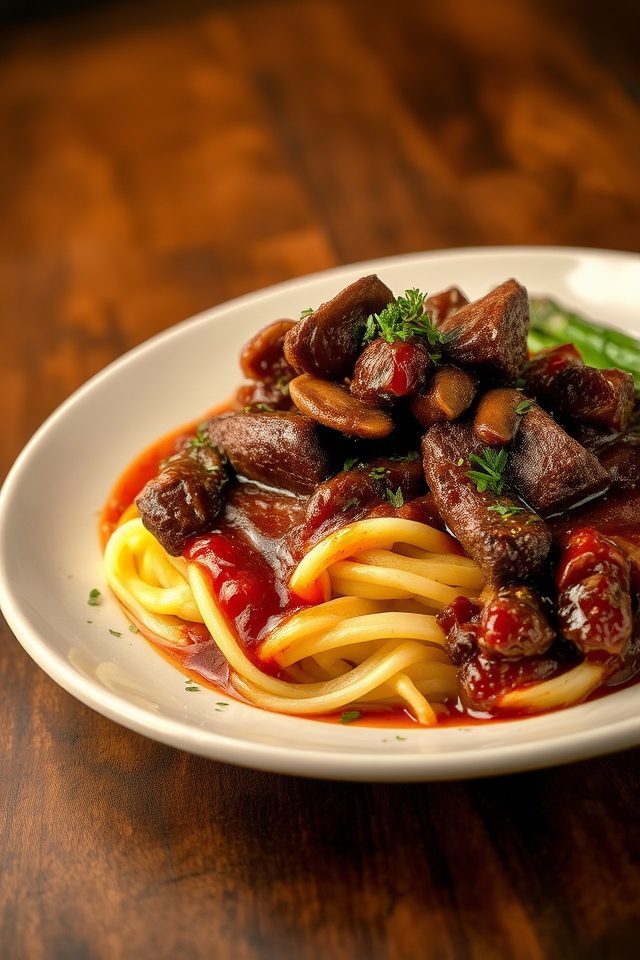 beef in red sauce