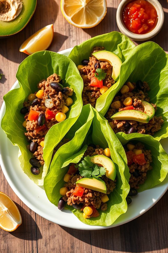 beef lettuce southwest wraps