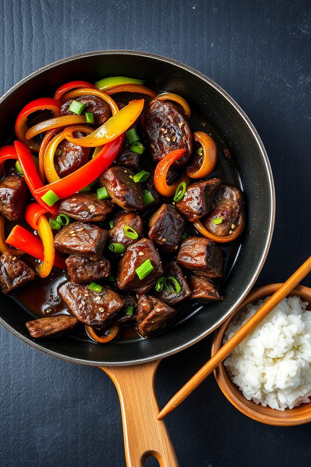 beef saut ed with onions