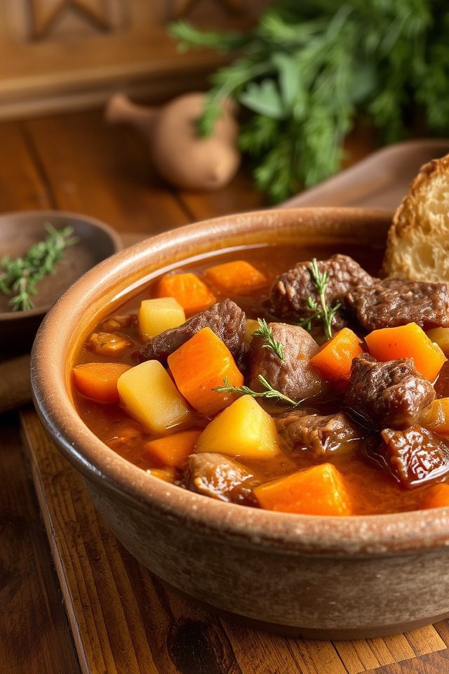beef stew for dinner