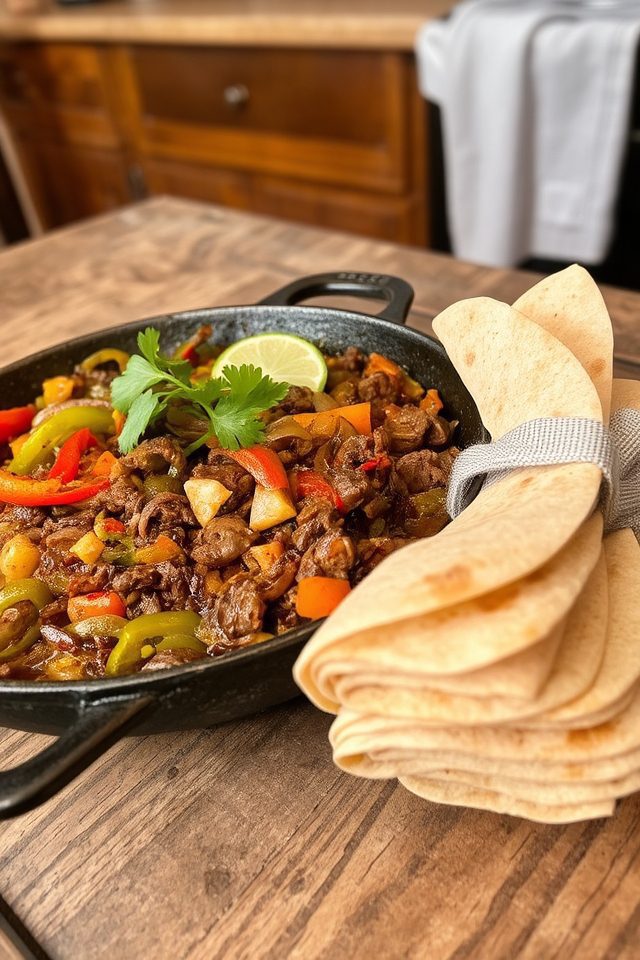beef stew meat fajitas
