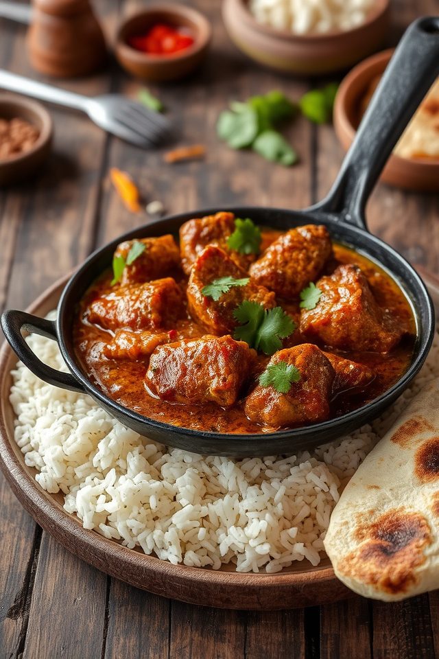 beef tips curry sauce