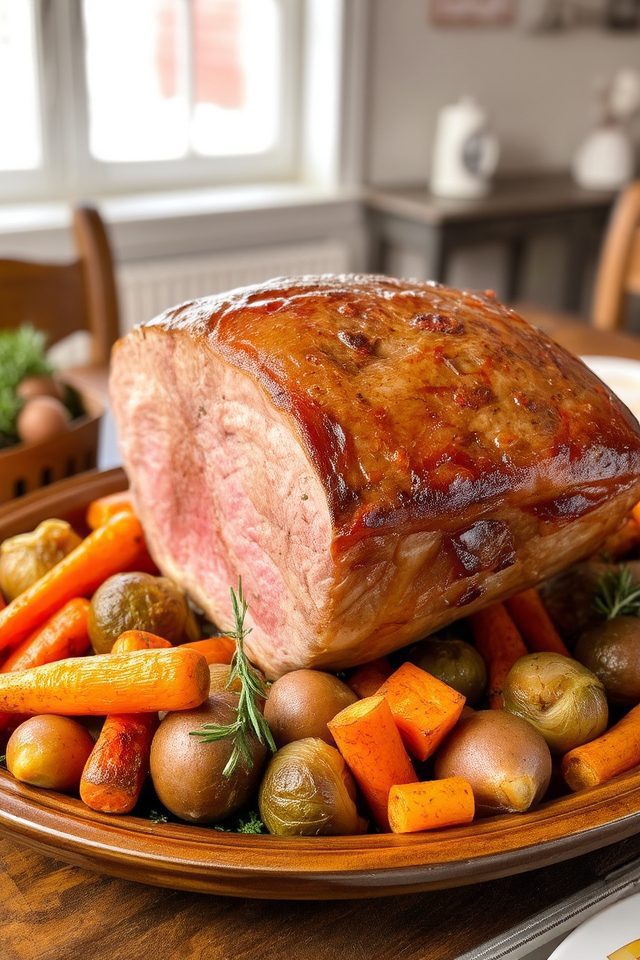 beef with roasted vegetables