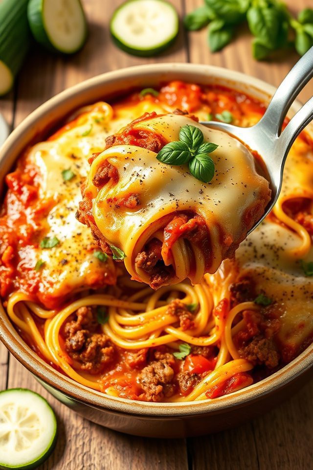 beef zucchini low carb casserole