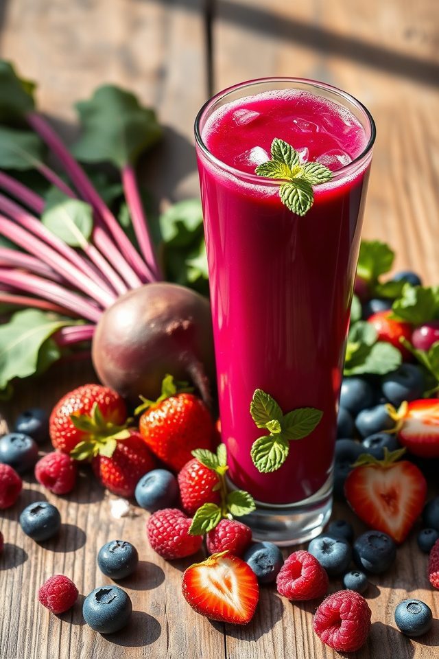 beetroot berry health drink