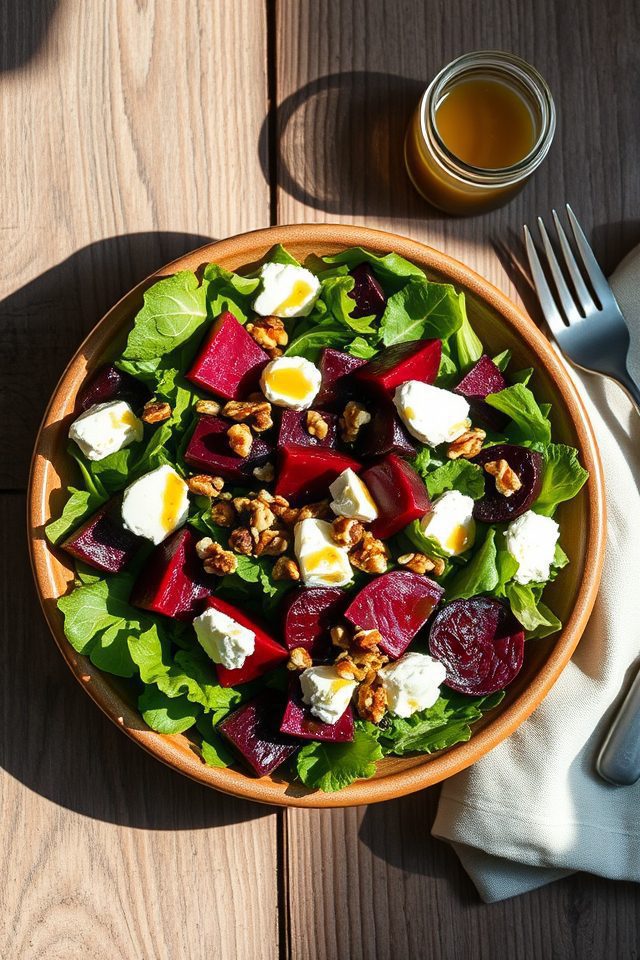 beetroot goat cheese salad