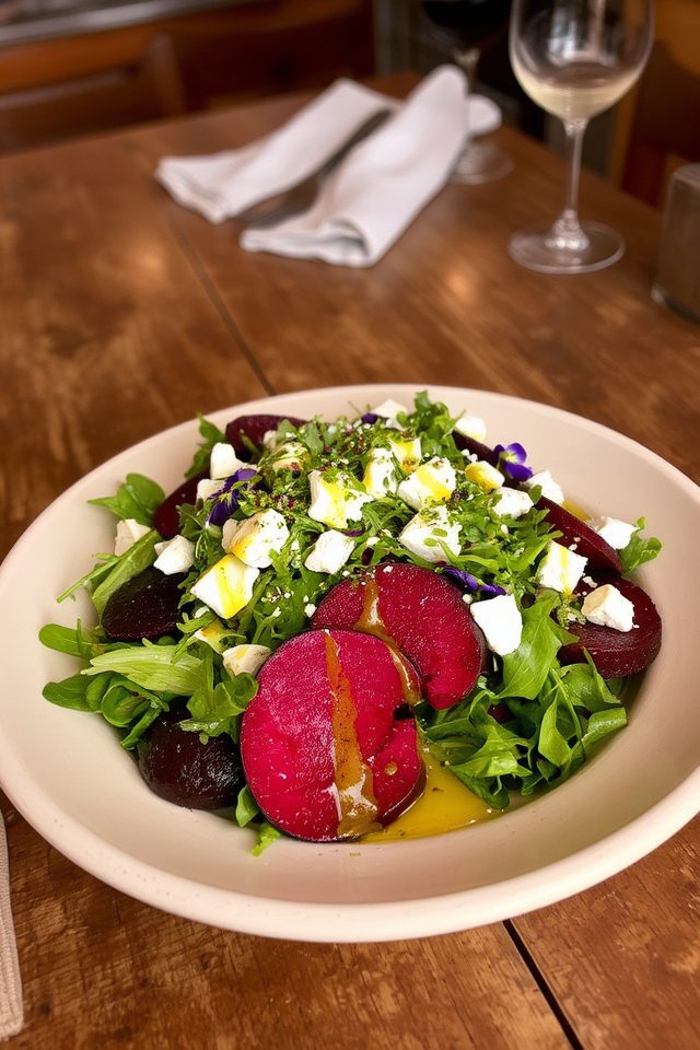 beets and goat cheese