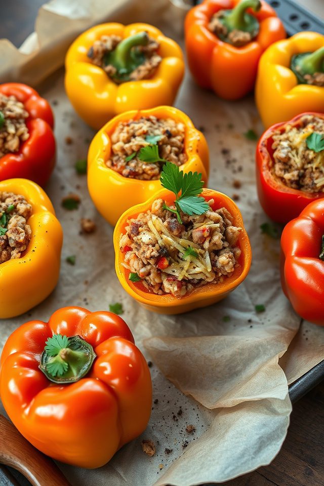 bell peppers baked stuffed