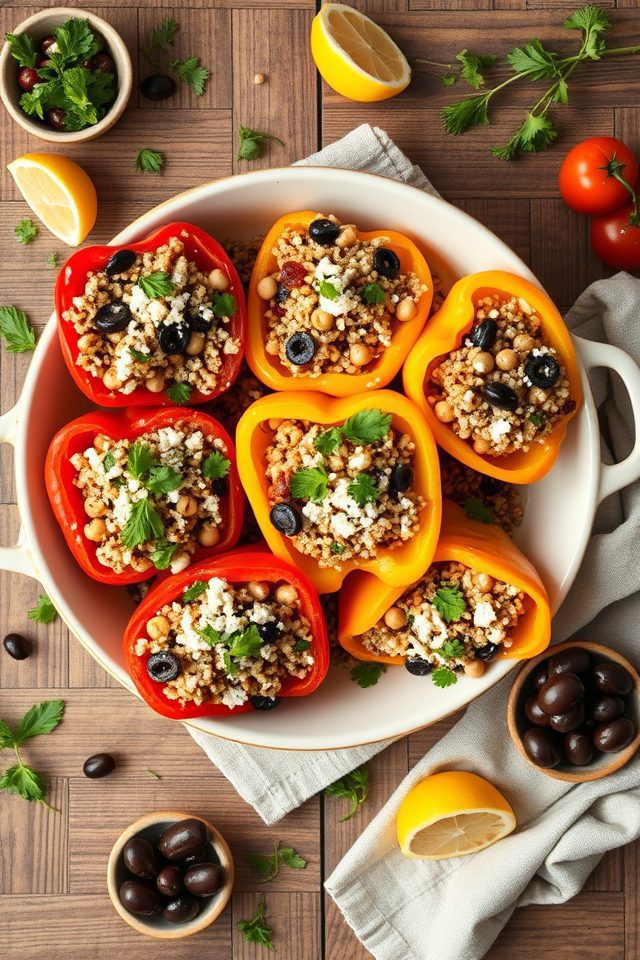 bell peppers mediterranean stuffing