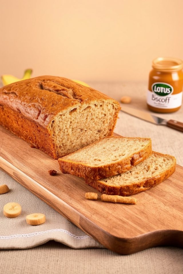 biscoff flavored banana bread