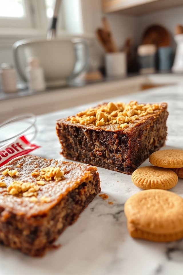 biscoff infused chocolate brownies