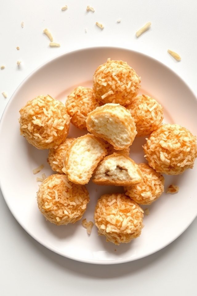 bite sized coconut treats